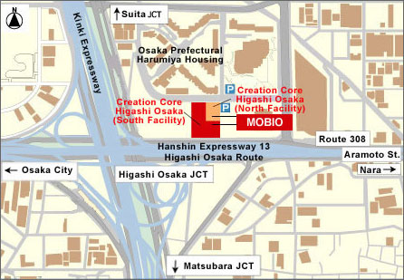 Map around Monodzukuri Business Information-center Osaka